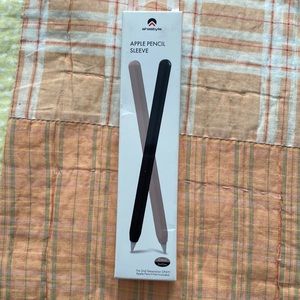 Pink and Black Apple Pencil Sleeves